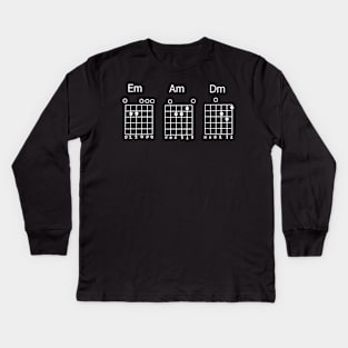 Em Am Dm guitar chord Kids Long Sleeve T-Shirt